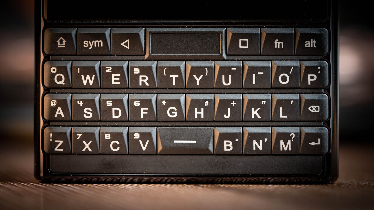 Unihertz Titan Slim with full physical QWERTY keyboard. Picture: Noel Campion