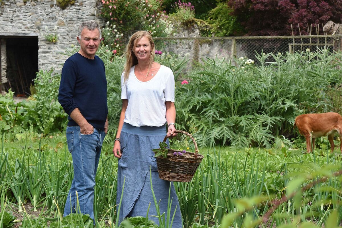 James and Joanna Fennell in the walled cottage garden in the grounds of thier home at Burtown House near Athy, Co Kildare. Photograph Moya Nolan James and Joanna Fennell in the walled cottage garden in the grounds of thier home at Burtown House near Athy, Co Kildare. Photograph Moya Nolan