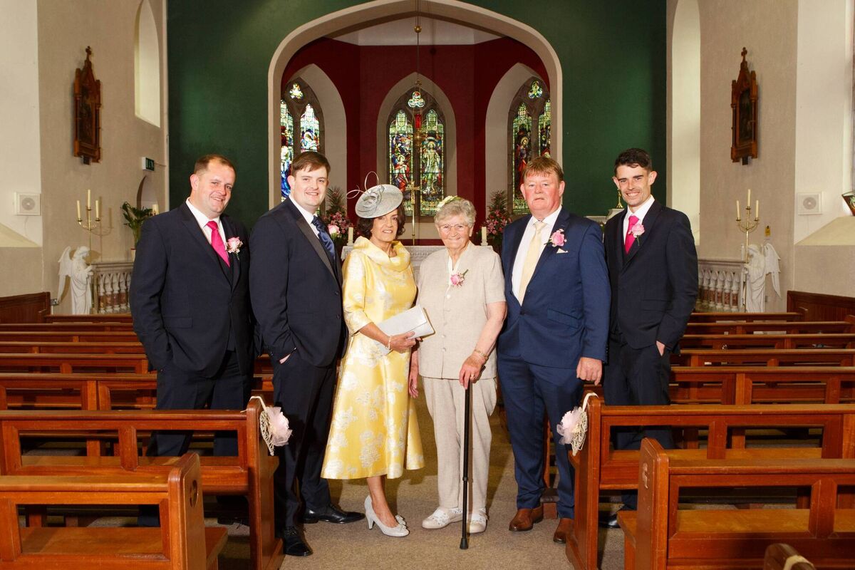 Anthony with his family, his parents, Mary and Pat Holmes, and grandmother, Sarah Holmes, and brothers, Pádraig and Paul Holmes. Pictures: Healy & Rimmingon Photogrpahy Anthony with his family, his parents, Mary and Pat Holmes, and grandmother, Sarah Holmes, and brothers, Pádraig and Paul Holmes. Pictures: Healy & Rimmingon Photogrpahy