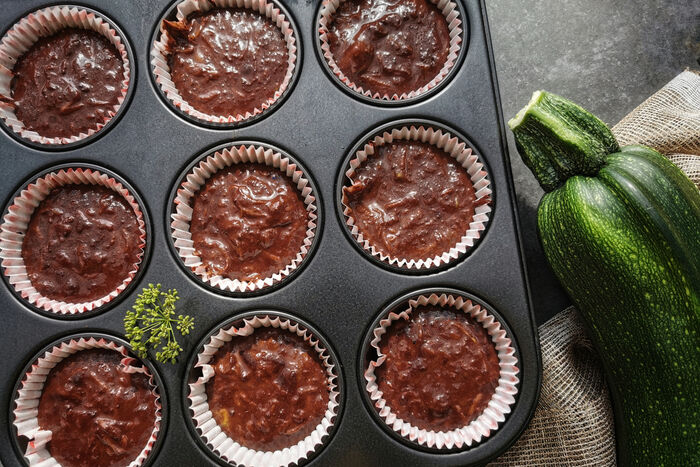 Courgette and Chocolate Buns