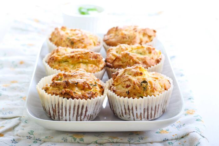Courgette and Walnut Muffins