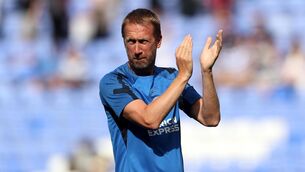 <p>PROUD: Graham Potter’s side face Manchester United on Sunday. Pic: Bradley Collyer/PA</p>