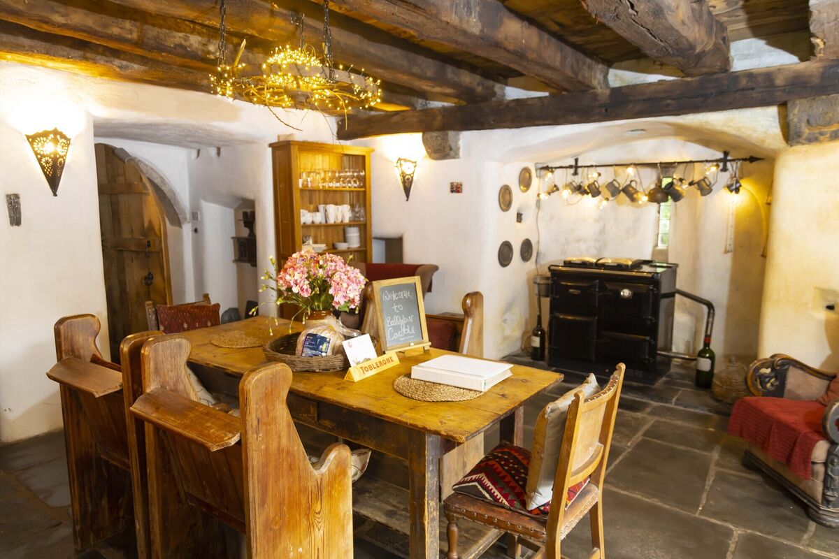  The kitchen of Ballybur Castle.