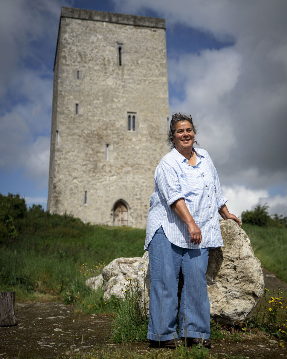 Sonja Bergin owner of Tullaun Castle, Carrigagown North, Co Tipperary. Hadn't realised castles were for sale.