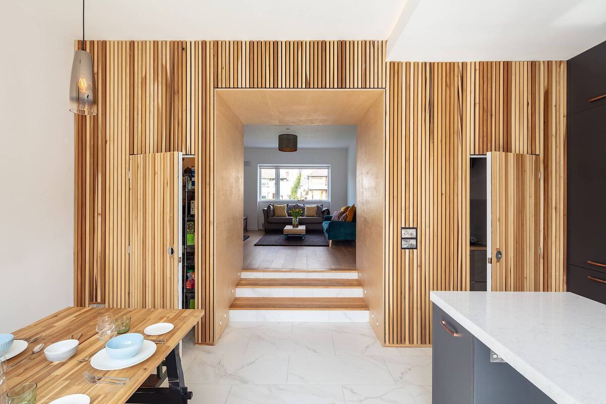 Interiors in a retrofitted home by Brennan Furlong Architects, one of the practices that took part in the RIAI Simon Open Door campaign. Picture: Richard Hatch Photography