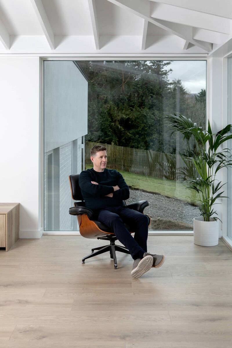 Dermot Bannon in RTE's 'Room to Improve', where he worked on a deep retrofit of a Co Wicklow home. Picture: Ruth Maria Photography