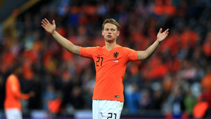 <p>Chelsea are reportedly confident they have beaten Manchester United in attracting Frenkie de Jong from Barcelona but they still need the midfielder’s signature (Mike Egerton/PA)</p>