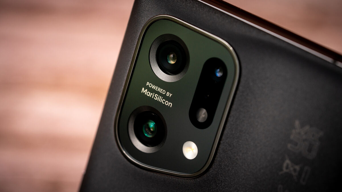 The Oppo Find X5 has three cameras on the back. Picture: Noel Campion.