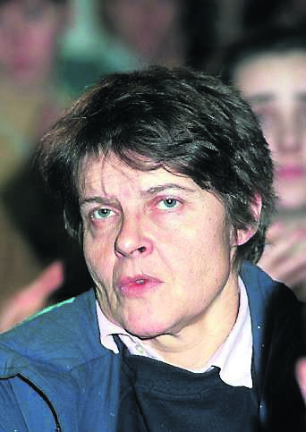 British Heiress Rose Dugdale who was part of a IRA gang which stole 19 painting during an art theft at Russborough House in Wicklow 1974. Dr Dugdale is seen here during a Sinn Féin Ard Fheis in 1991.