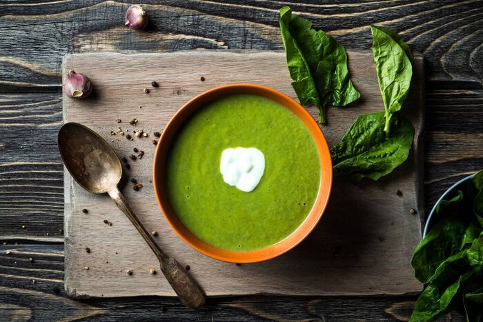 Sea Spinach and Rosemary Soup
