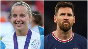 <p>BALLON D'OR: Beth Mead has been nominated for the Ballon d’Or but Lionel Messi misses out Pic: PA</p>