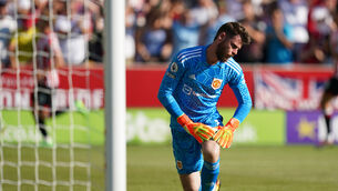 <p>ERROR: David De Gea gifted Brentford two goals. Pic: John Walton/PA</p>