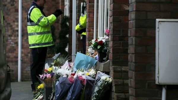 The scene where two boys and a girl were found in a house at Parsons Court in Newcastle Village,northwest of Rathcoole last night.. Pic Stephen Colllins/Collins Photos.