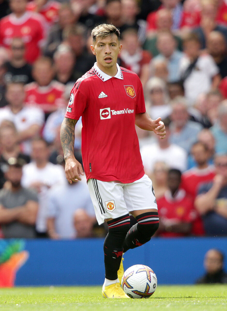 THE RIGHT FIT?:Manchester United's Lisandro Martinez.