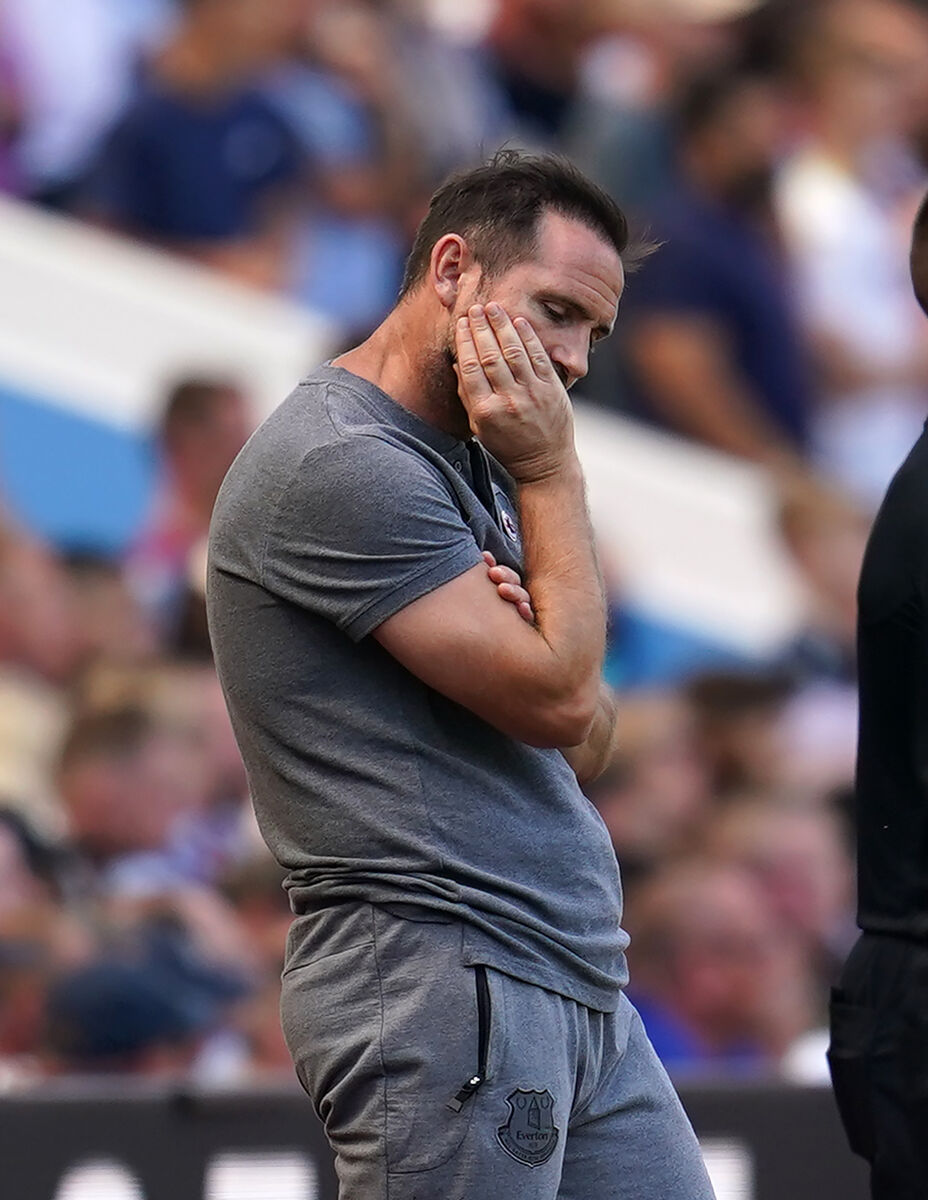 BAD START: Everton manager Frank Lampard.