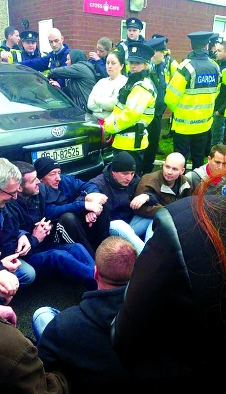 Joan Burton became trapped by protesters during the protest in Jobstown in Tallaght in 2014. Joan Burton became trapped by protesters during the protest in Jobstown in Tallaght in 2014.