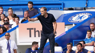 <p>REF JUSTICE: Chelsea manager Thomas Tuchel during yesterday's game at Stamford Bridge. </p>