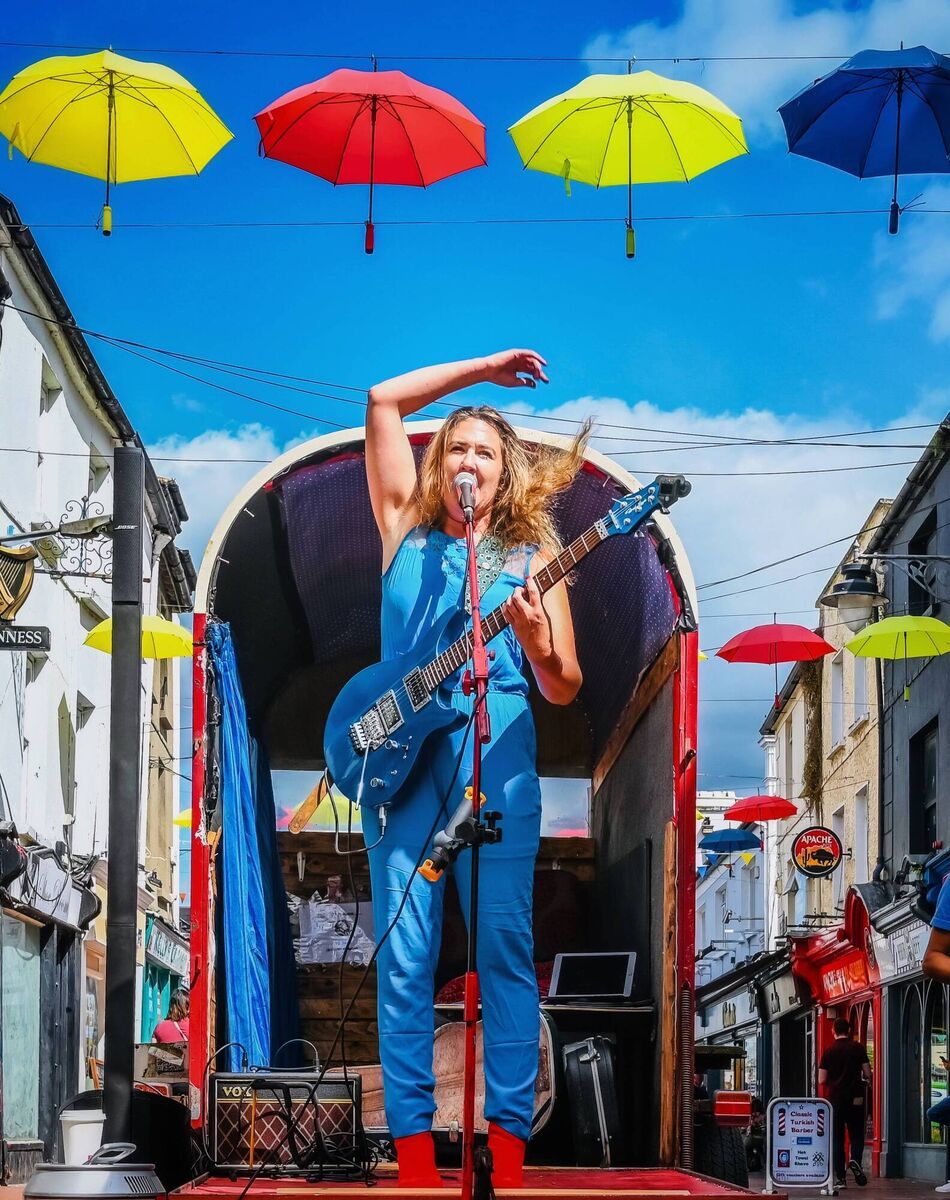 Cork musician Aine Duffy created her Duffbox over the pandemic while searching for a way to continue gigging safely. Picture: Jimmy Howard Cork musician Aine Duffy created her Duffbox over the pandemic while searching for a way to continue gigging safely. Picture: Jimmy Howard