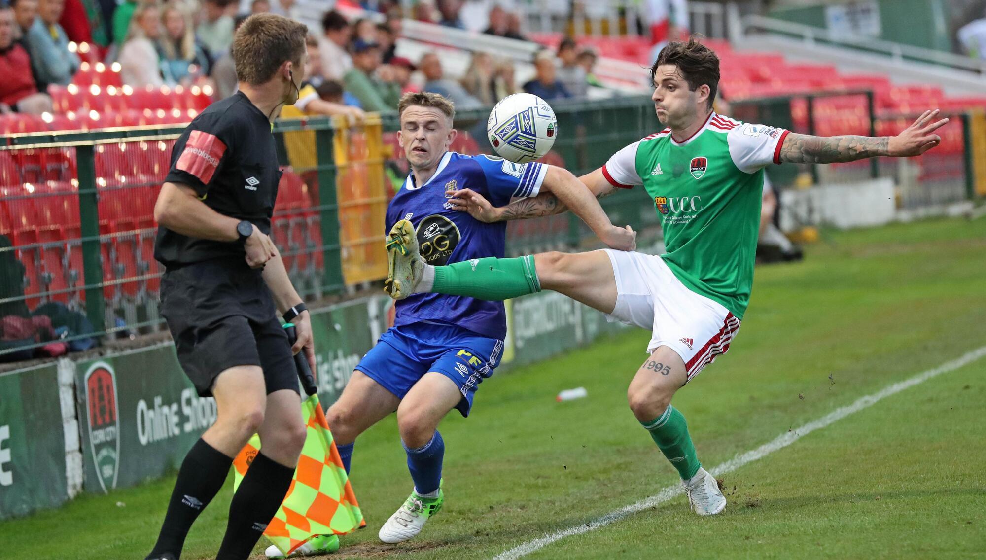 Cork City held by ten man Waterford at Turners Cross