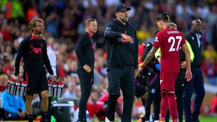 <p>OFF: Liverpool’s Darwin Nunez will serve a three-match ban for his red card against Crystal Palace. Pic: Peter Byrne/PA</p>