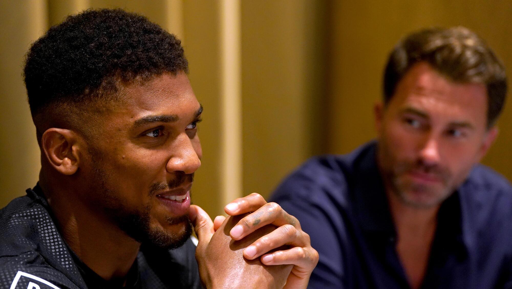 Eddie Hearn: Anthony Joshua relishing underdog tag for Usyk rematch