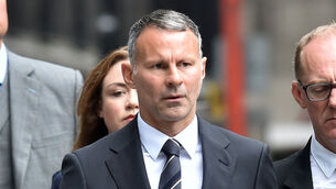 Former Manchester United footballer Ryan Giggs arrives at Manchester Crown Court (Steven Allen/PA)