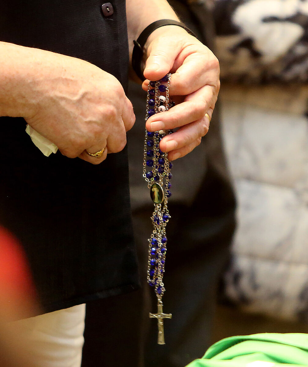  Parishioner at the Knock Shrine, Co. Mayo. Photograph: hany Marzouk
