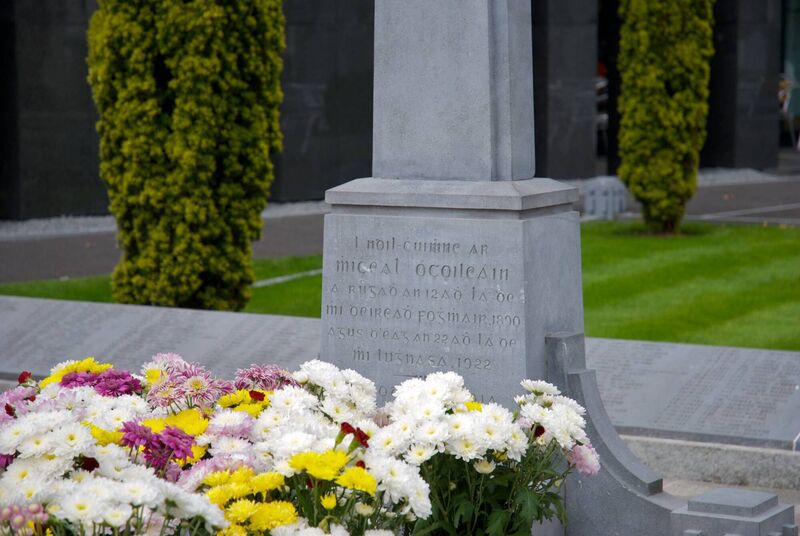 Dublin, Ireland - August 8, 2011: Grave of Michael Collins, Irish revolutionary leader, Glasnevin Cemetery