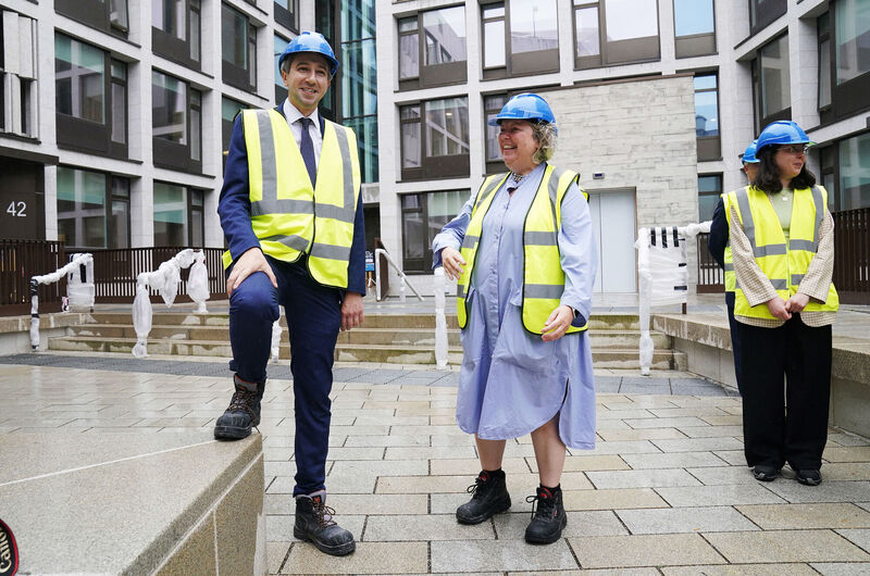 Higher Education Minister Simon Harris with Trinity College Dublin provost Linda Doyle during his visit to the college's soon-to-open disAbility hub, part of its new disability service development. Picture: Brian Lawless/PA Higher Education Minister Simon Harris with Trinity College Dublin provost Linda Doyle during his visit to the college's soon-to-open disAbility hub, part of its new disability service development. Picture: Brian Lawless/PA