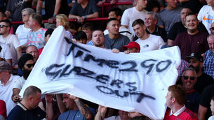 <p>Bloomberg also reported the Glazer family would consider selling a minority stake in Manchester United, as pressure mounts on their ownership. Photo: John Walton/PA Wire</p>