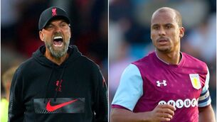 Jurgen Klopp and Gabriel Agbonlahor (PA)
