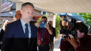 Former Manchester United footballer Ryan Giggs arrives at Manchester Crown Court (Peter Byrne/PA)