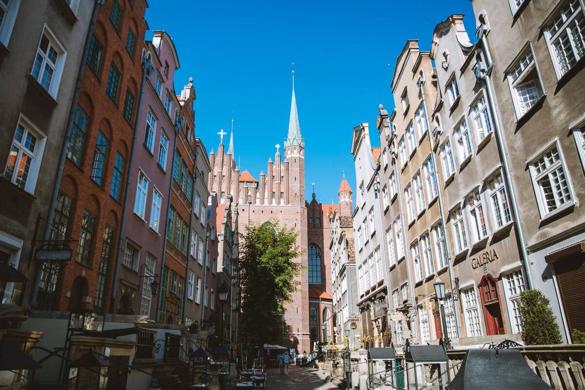 Mariaka Street in Gdansk. 