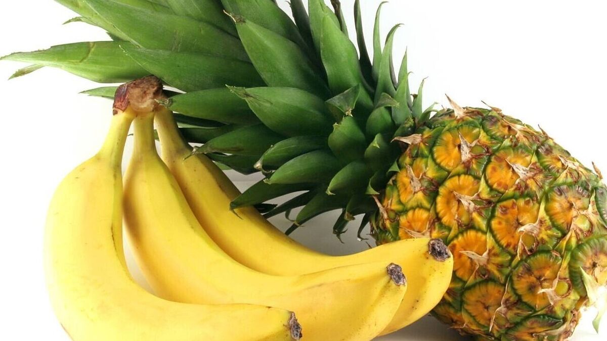 Pineapple and banana dessert