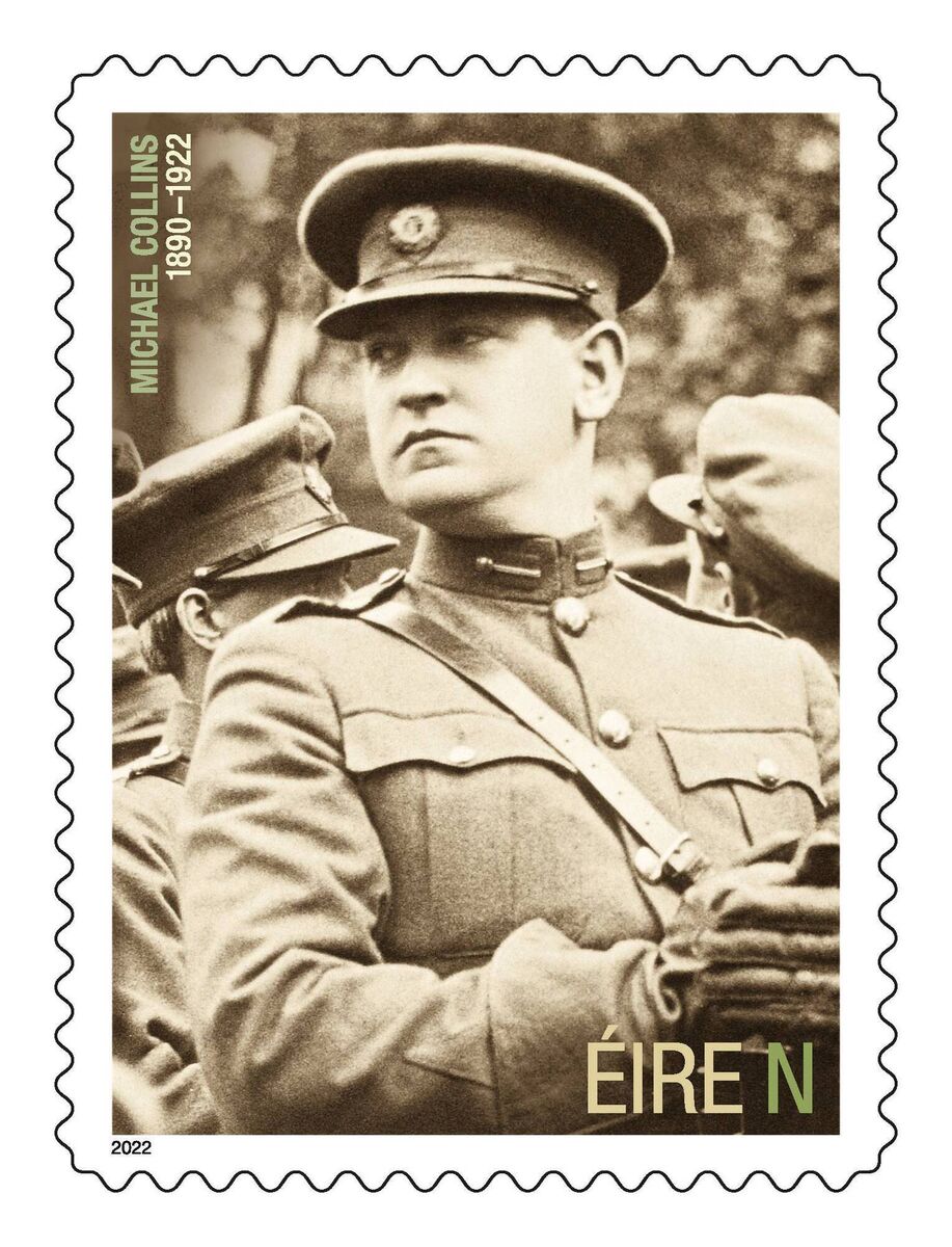 An Post marks the centenary of the death of Michael Collins with a single stamp.