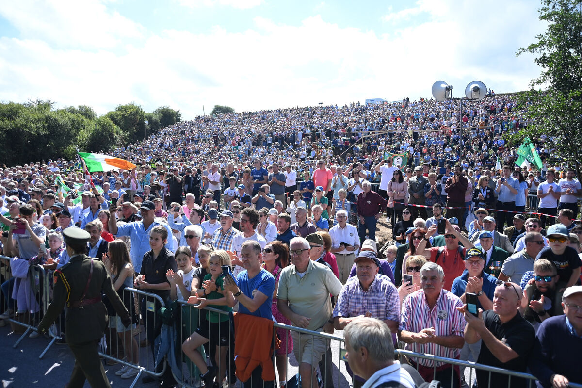  Crowds at the commemoration of the centenary of the death of Michael Collins at Beal na Blath on Sunday 21st August 2022. Pic Larry Cummins