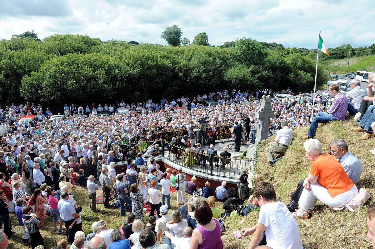 Brian Lenihan was the first Fianna Fáil Cabinet member to deliver an address at the annual commemoration of the death of Michael Collins in Béal na Bláth in West Cork. Picture: Dan Linehan