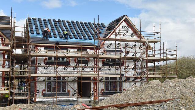 <p>Housing Minister Darragh O'Brien said he was aiming to make 2022 a 'year of delivery' despite inflation and supply chain issues. Picture: Dan Linehan</p>