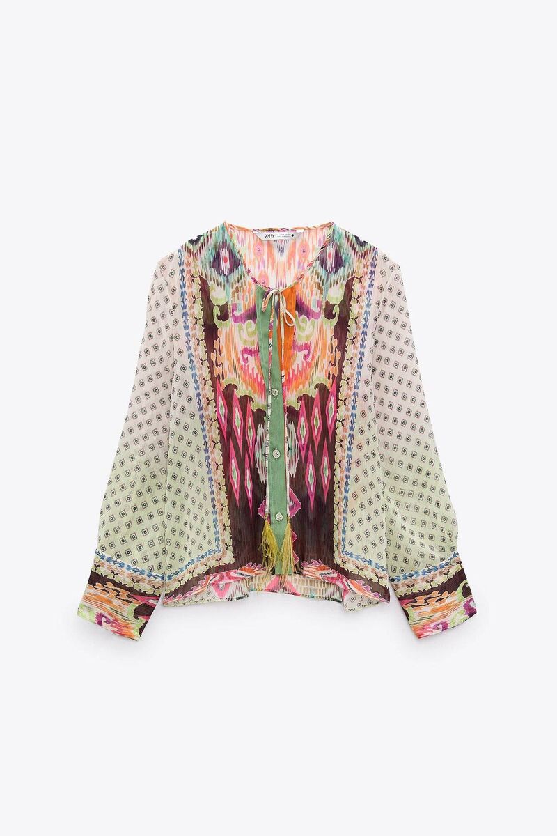 Printed Blouse, €49.95, Zara Printed Blouse, €49.95, Zara