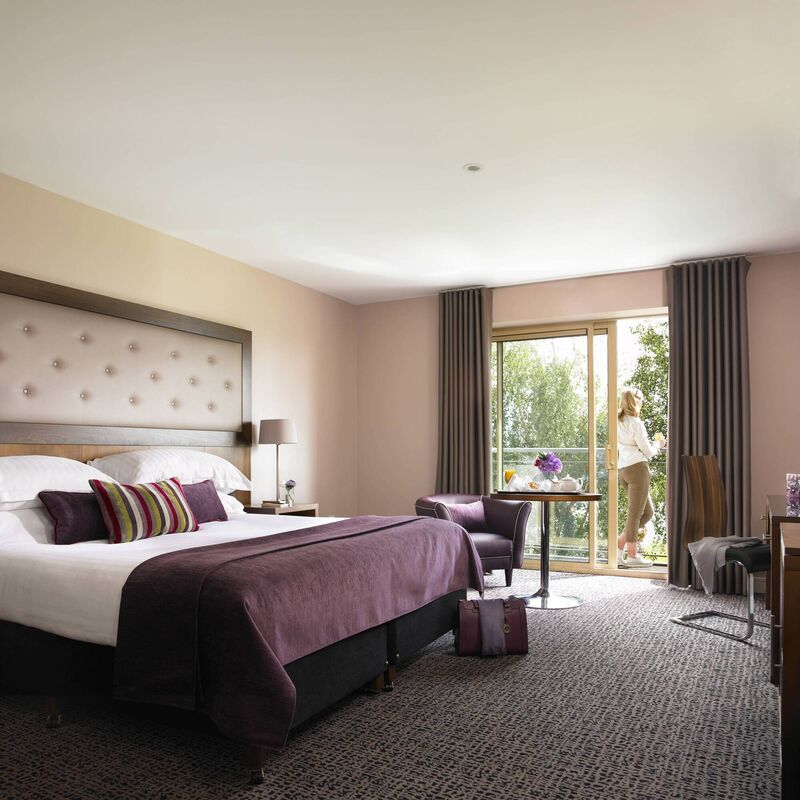 Deluxe Balcony bedroom at Dunboyne Castle Hotel &amp; Spa in County Meath.
