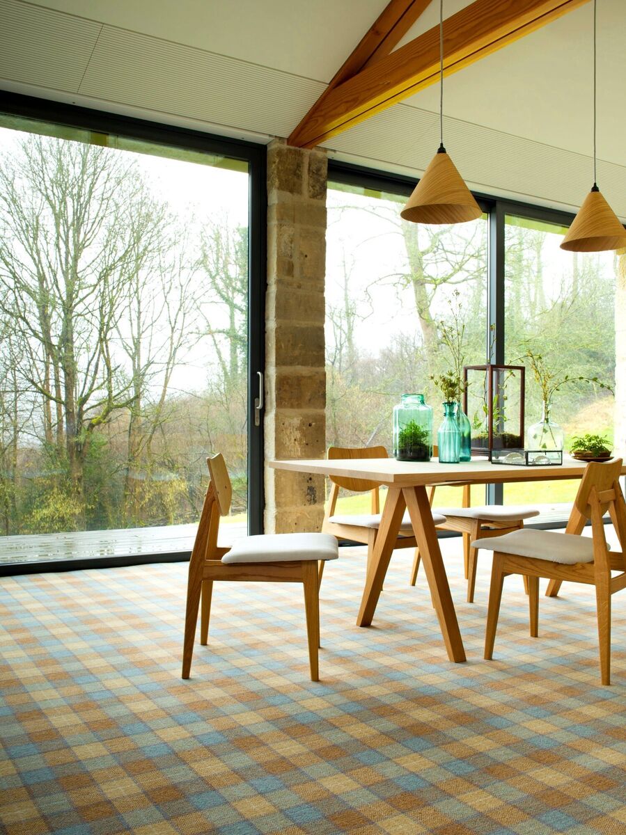 Kaleidoscope rug, from €1849, sonyawinner.com; above, Heather Kilgour, wool/nylon from €72; see Brintons.co.uk.