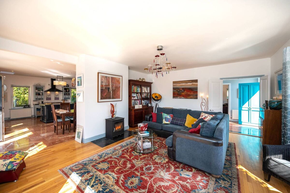 Section of wall came down between a reception room and the kitchen/dining room