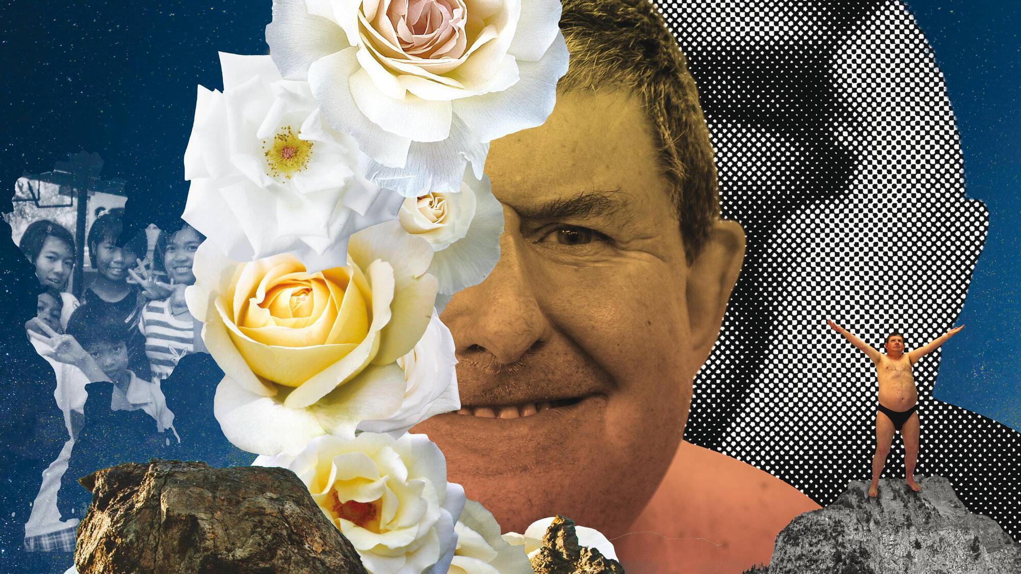 A detail from the collage of David McCarthy by Silvio Severino, as part of the art project, Before The Rainbow…And After. 
