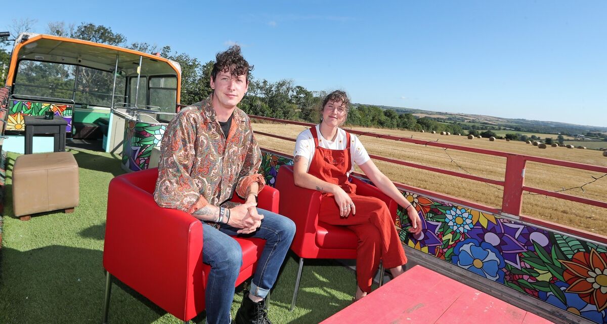  Thomas and Rachel McCarthy, on the upper deck of an upcoming bus project at Ballinadee, Co. Cork. Picture: Jim Coughlan