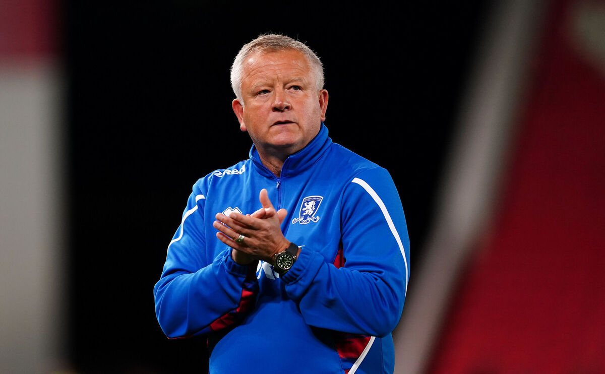 Chris Wilder. Pic: Martin Rickett/PA Wire