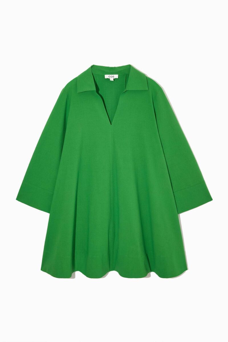 V-neck seersucker tunic, COS, €89