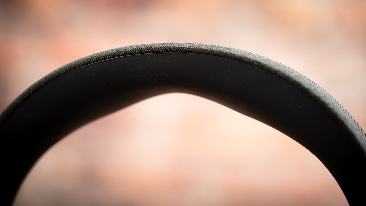 The Sennheiser Momentum 4 wireless headphones have a little dip in the headband for extra comfort. Picture: Noel Campion.