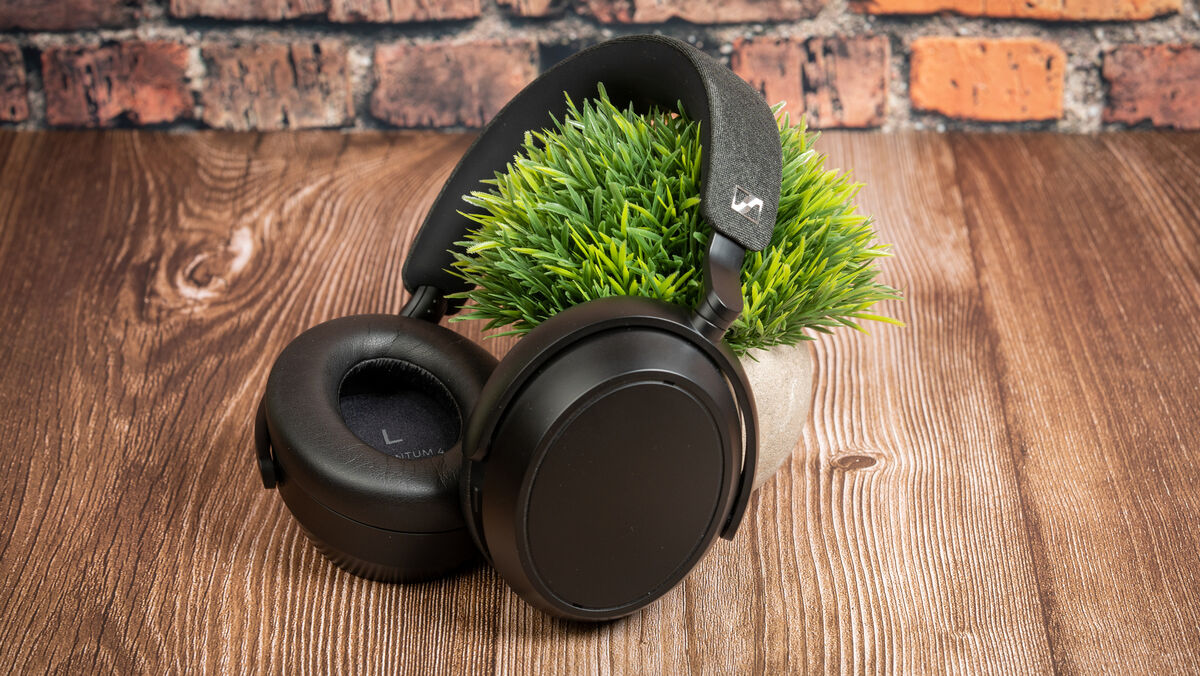 The Sennheiser Momentum 4 wireless headphones. Picture: Noel Campion.