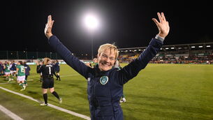 <p>FOCUS: Ireland manager Vera Pauw after the win over Finland at Tallaght Stadium. </p>