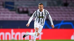 <p>ARTHUR DAILY: Arthur Melo arrived at Anfield. Picture: David Ramos/Getty Images</p>